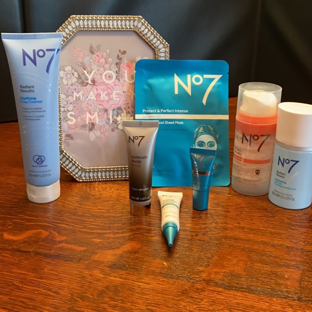 No 7 Skincare products gift set bundle. NWOT